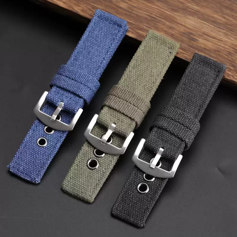 Canvas watch strap