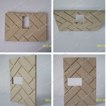 Expanded vermiculite panel for fireproof