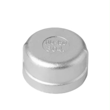 Stainless Steel and Cast Iron Pipe Fitting Caps with Threaded Flanges