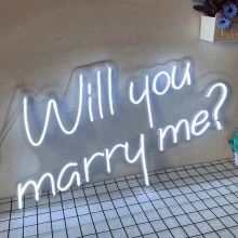 GOLDMORE1 Wedding LED Neon Sign - 'Will You Marry Me?' - Party Wall Decoration
