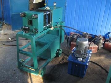 Automatic rebar end upset forging machine