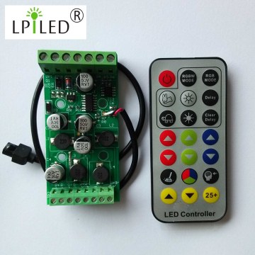 RGBW LED Driver Control Board with IR Remote Control