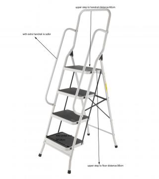 iron ladder with handrail