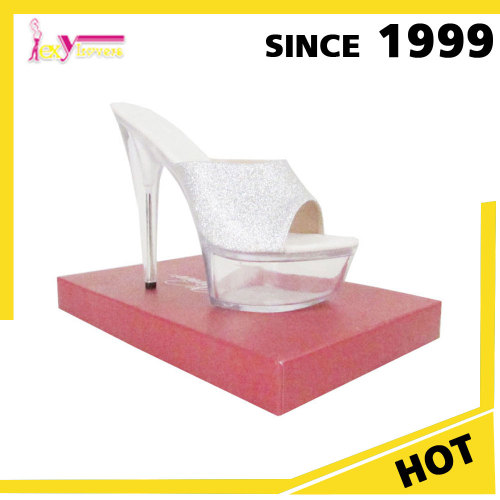 Comfortable latest platform with crystal ladies slippers guangzhou party ladies shoes