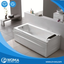 simple bathtub with pillow