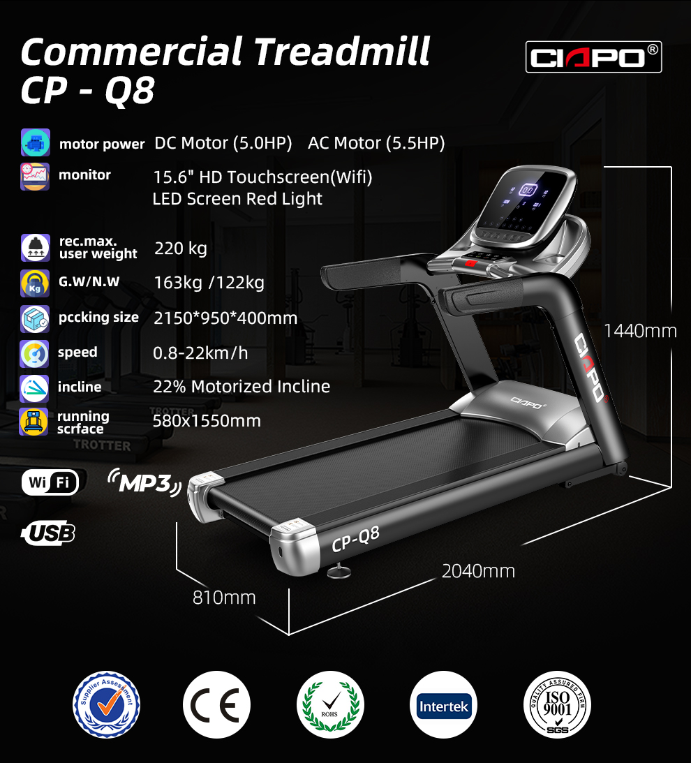 Running machine treadmill indoor exercise equipment hot sale for 2021 new design manufacturer china