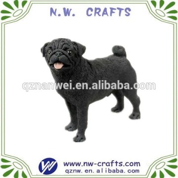 Custom resin black pet dog statue