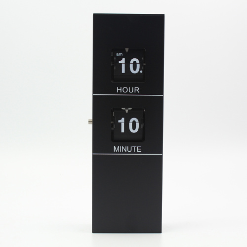 Cuboid Metal Pendulum Flip Clock