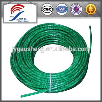 6x19+fc plastic coated wire rope