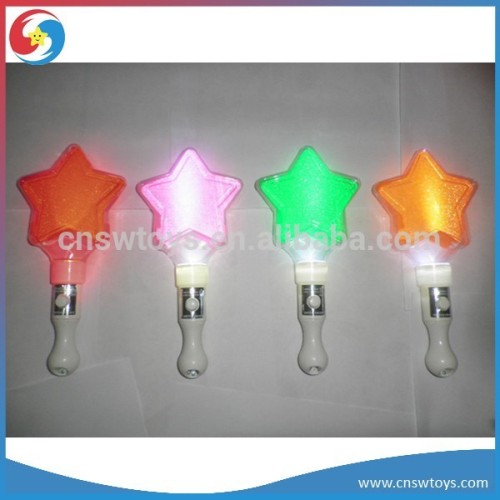 JR4601250 Cute shape plastic led flashing glow stick led star light stick toy