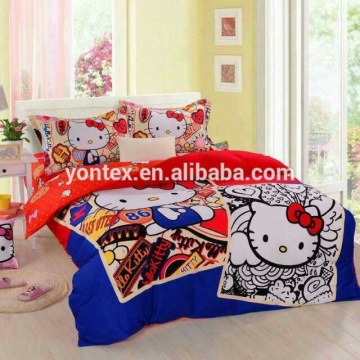 100% cotton hello kitty kids bedding set