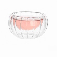 Double Wall Thermal Glass Tea Cup