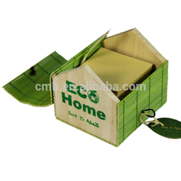 Unique Design Personalized Notepads in Bamboo Box for Office