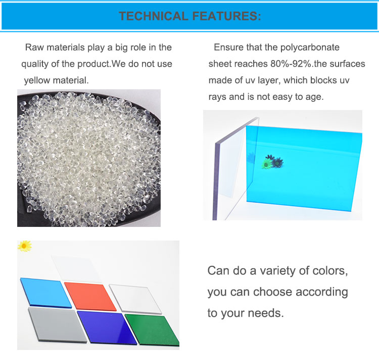 UV coated 4x8 Sheet lexan lowes Price of Polycarbonate Roofing Sheet In Kerala