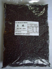Large-capacity salted black beans are used in restaurants