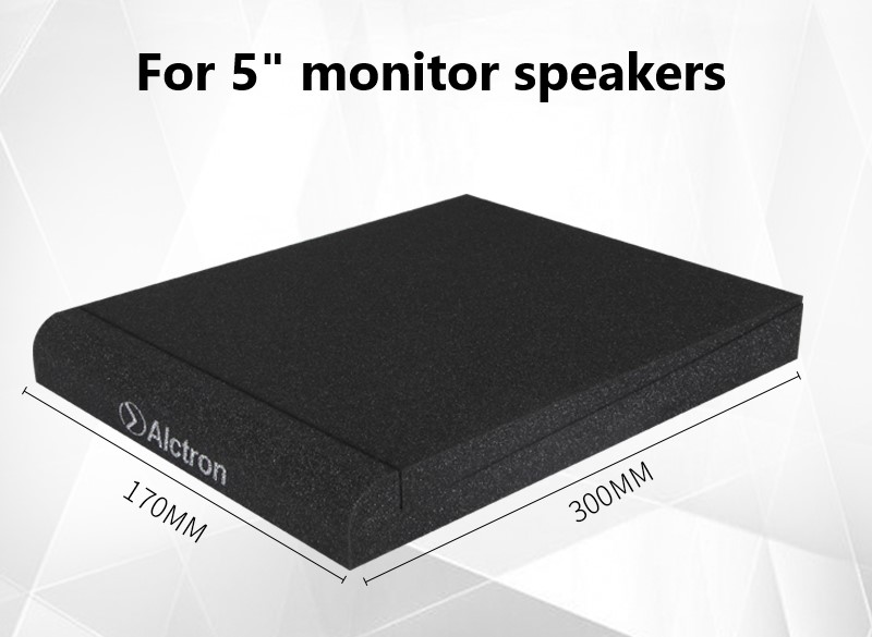 Studio Monitor Speaker Acoustic Foam Surround Edge Shockproof Sound Isolation Pads For Studio Monitors 5/6.5/8 Inches