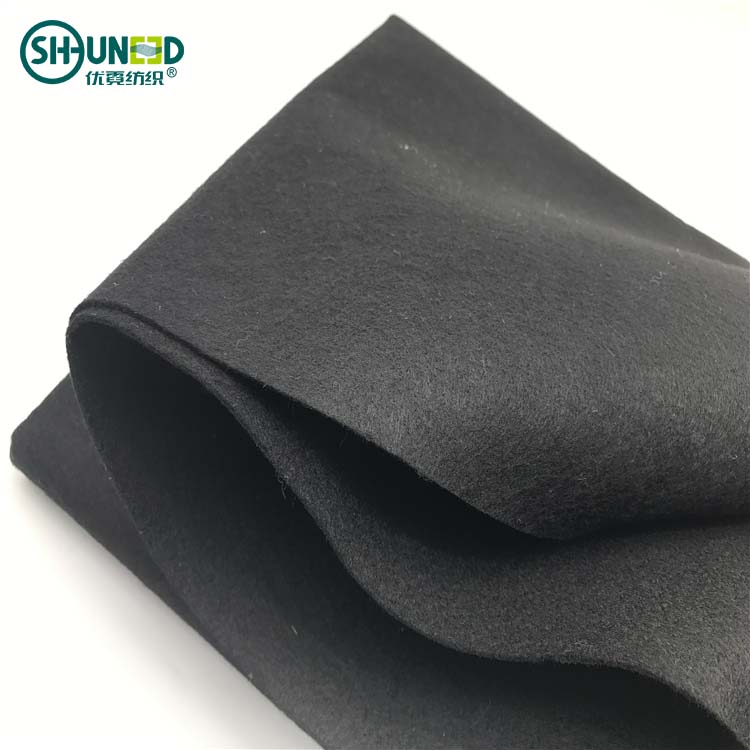 Chinese Supplier Glass Fiber Insulation Grey White Black Needle Punched Non Woven Polyester Felt For Shoes Lining Material