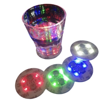 LED Light Up Bottle Coasters for Disco Parties and Festivals