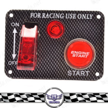 Ignition switch panel push button start, automotive toggle switch panel