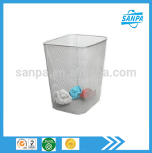 Hangzhou Indoor Office Metal Mesh Square Waste Bin/Waste Paper Basket