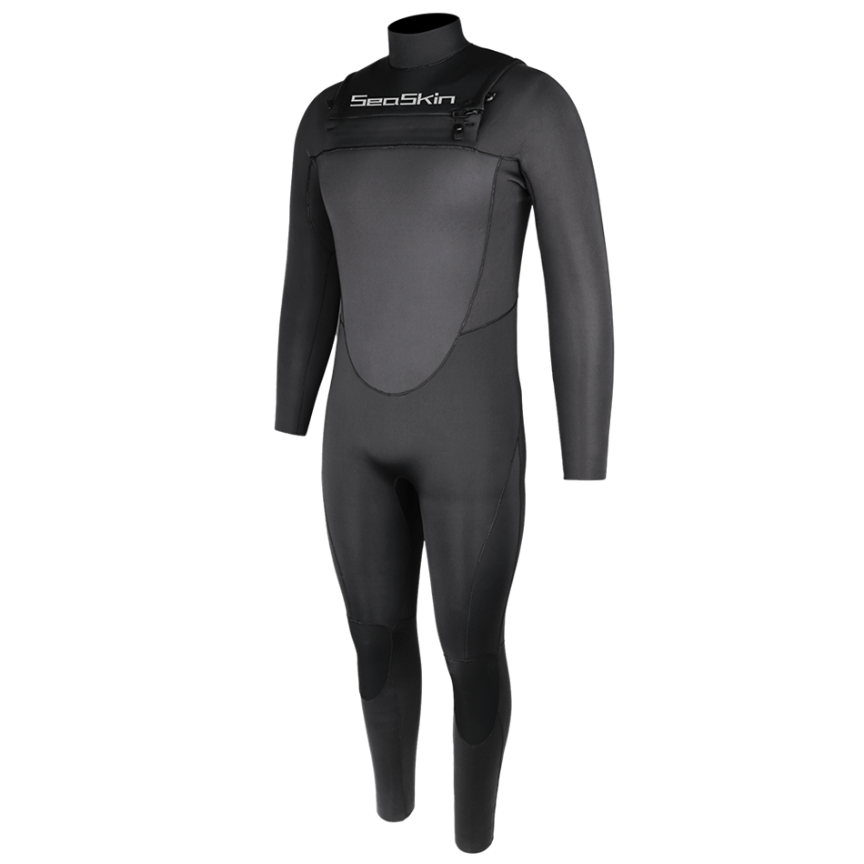 Seaskin mens 4/3mm de neoprene de manga longa Surfing Sutuits