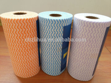 Wood mulp nonwoven cleaning wipes, cleaning wipe roll,