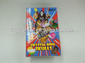 crystal ring skull lolly