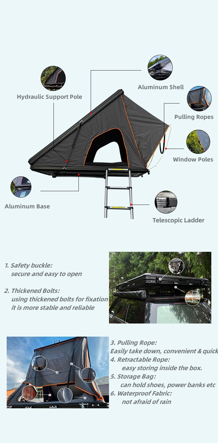 Marvellous Outdoor Hard Shell Roof Top Box Car Roof Tent Camping ...