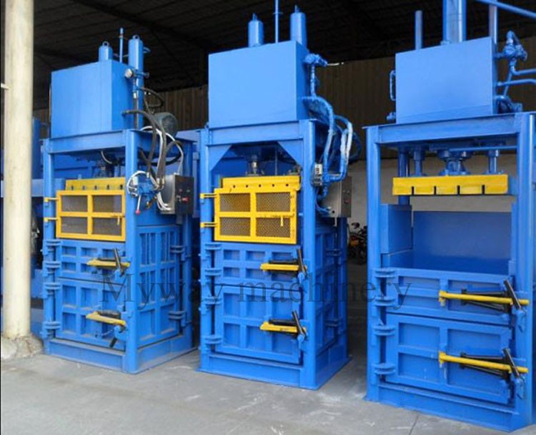 Hot selling Straw bale press machine hay compress hydraulic baler waste paper briquette packing machinery