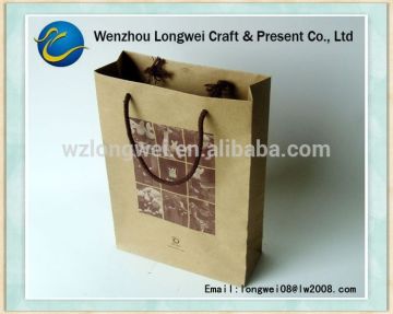 paper gift bag/drawstring bag/brown paper bag with window