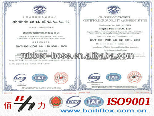 (EN 856 4SP - SAE 100 R9 - DIN 20023 4SP Standard) Hydraulic Hose made in bailihose company, China