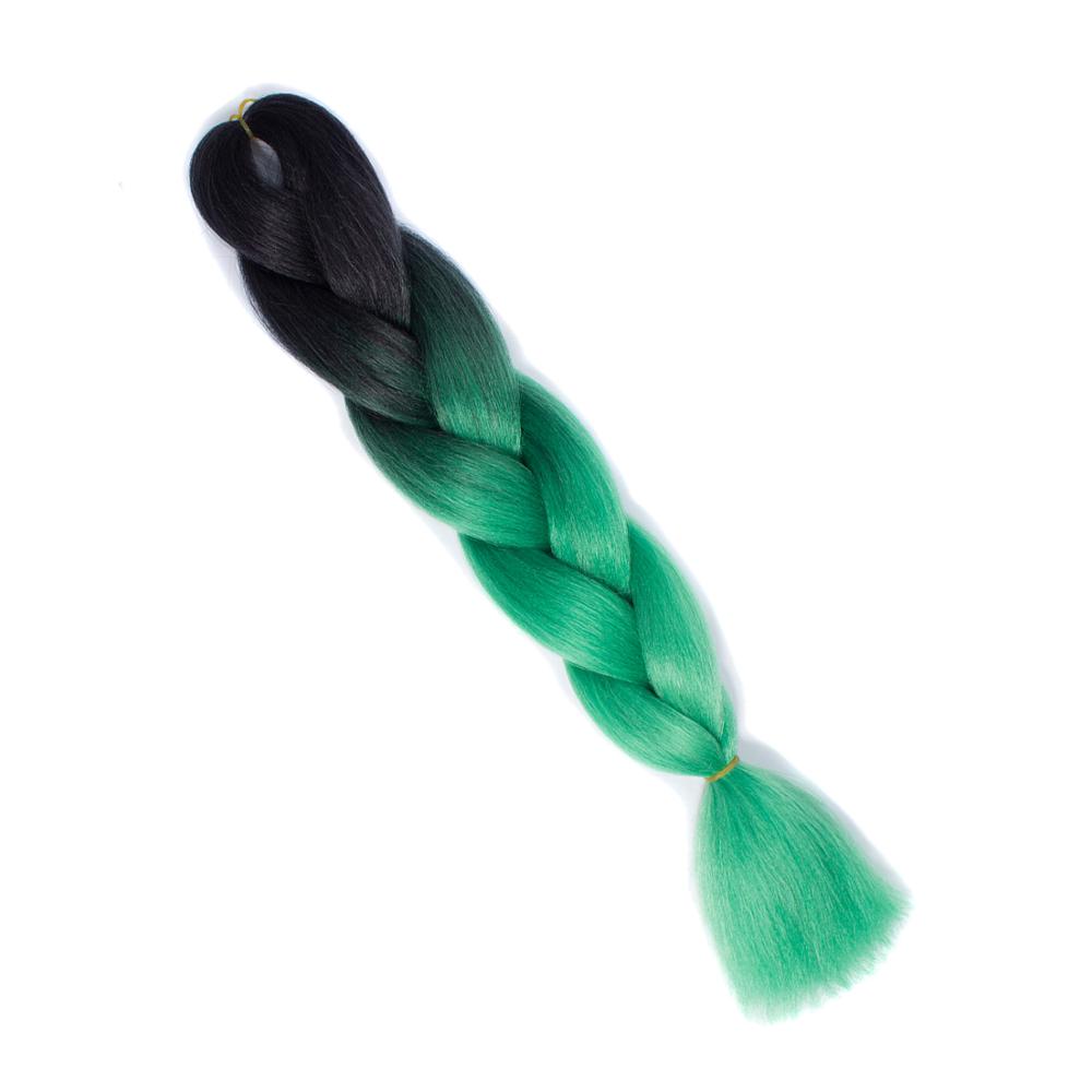 MYZYR Prestretched Ombre Braiding Hair Extensions Pageup Afro Jumbo Crochet Braids Blue Expression Synthetic Hair