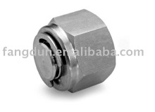 tube fitting plug,double ferrule tube fitting ,brass compression fitting