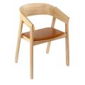 Sedia a sedia Muuto Sedia singola in legno massiccio