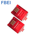 RJ11 6P4C connector Red