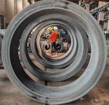 Rolled and forged ring