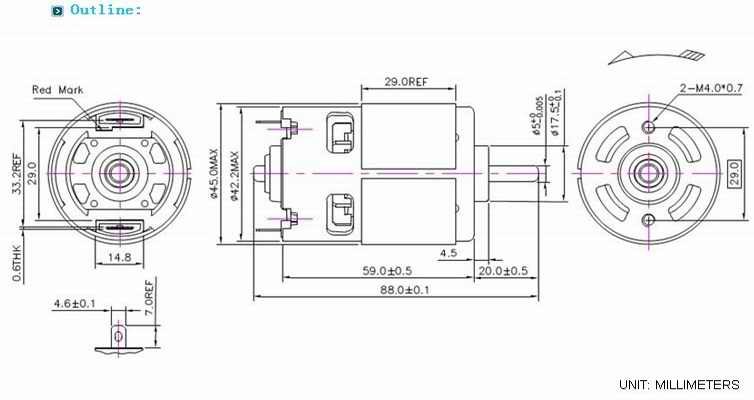 120-240v electric brushed motor