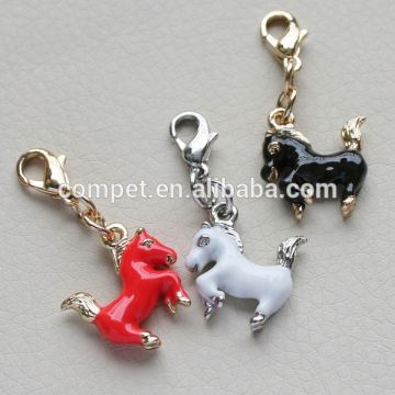 enamel horse pendant