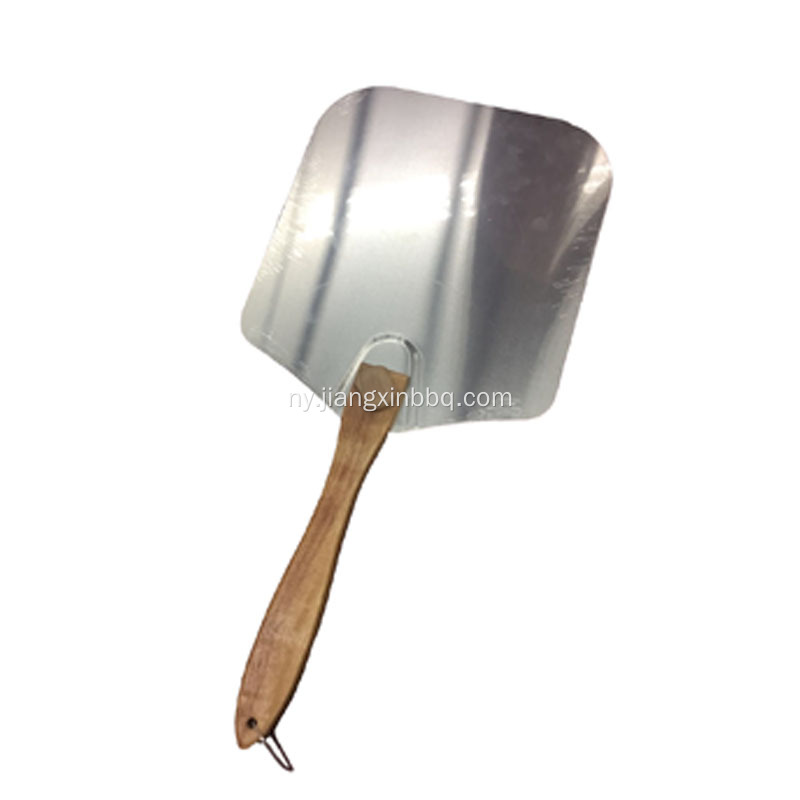 Aluminium Pizza Peel yokhala ndi Foldable Wood Handle