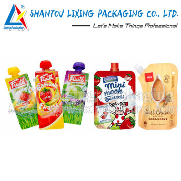 LIXING PACKAGING milk spout pouch, milk spout bag, milk pouch with spout, milk bag with spout, milk spout pouch bag