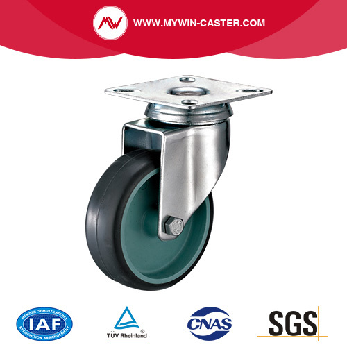 2 &quot;Salutan Zink Tidak ada acuan lengan plat atas brek pada TPR tanpa penutup / pp teras flat cahaya caster caster wheels