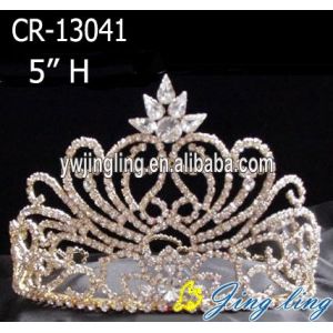 Hot Fashion Rhinestone Crystal 5 Inch Pageant Crowns