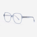 Bevelling Square Acetate Unisex Optical Frames