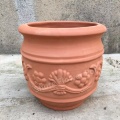 Potenciômetros pequenos personalizados da planta da argila dos plantadores do terracota exterior