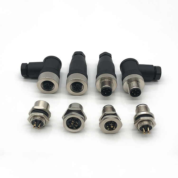 Custom  Waterproof GX12 male socket wire harness circular connector 4pin aviation cable For Car Reversing camera system