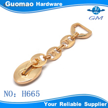 Fashion pretty handbag gold plated metal bag chain