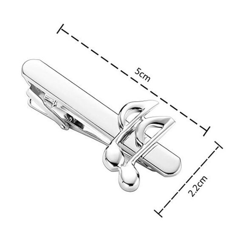 Novelty Music Note Symbol Tie Clip