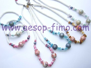 fashion fimo  necklace