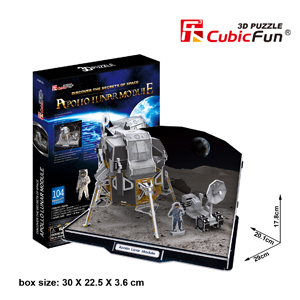 Cubicfun DIY Toys with Apollo Lunar Module Design