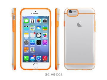 Hybrid hard bumper case for iphone 6 4.7 inch